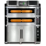 GMG - Pizzaofen inkl. Haube & Gärschrank - Innenisolierung aus Steinwolle & Vollschamottstein  | 2x 8,0 kW 400V