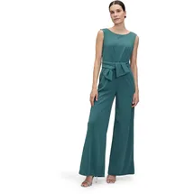 Vera Mont Damen Jumpsuit mit weitem Bein Dark Emerald,38 - 38