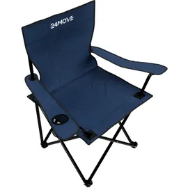 24move Campingstuhl 2er Set Blau