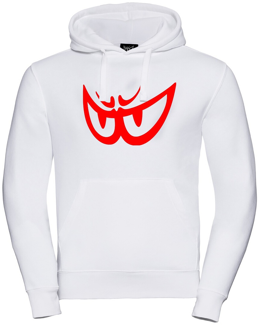 Berik The Eye Hoodie, wit-rood, S