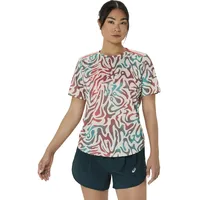 Asics Road All Over Print Damen, braun - L