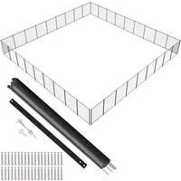 Vevor Poolzaun 1,21 x 32,91 m, abnehmbarer Kindersicherheitszaun, einfach selbst zu installierender Swimmingpoolzaun, 340 g Teslin PVC-Poolzaunnetz...