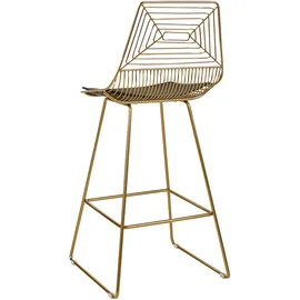 Beliani Barstuhl 2er Set 2 x 2 x 2 cm Gold/Schwarz