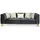 JVMöbel Designer Sofa 3 Sitzer Dreisitzer Couch Stoffsofa Edelstahl Schwarz Gold