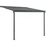 Juskys Terrassendach Borneo (dunkelgrau, 3x3m)