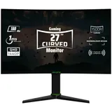 Aryond A27 V2 Gaming Curved Monitor, 27 Zoll 180Hz Curved QHD (2560x1440) Display 1ms Reaktionszeit, HDR 10-Verhältnis FreeSync und G-Sync 119,9% SRGB, PC Bildschirm, HDMI Anschluss