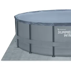 Summer Waves Elite Frame Pool Ø 488 x 122 cm inkl. Filterpumpe, Reinigungsset, Abdeckplane, Poolleiter