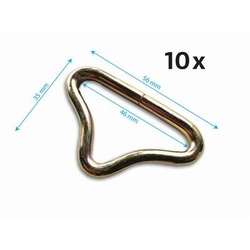 BERG Ersatzteil Dreieck-Öse für Sprungtuch 46mm (10x)
