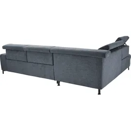 Set One by Musterring Ecksofa "SO 3400 Sitzhöhe 47cm oder 49cm, Sitztiefe verstellbar, B/T 317/220 cm", blau (famosa navy), B:317cm H:84cm T:220cm, 100% Polyester, SET ONE BY MUSTERRING, Sofas, Ecksofa, Kaltschaumpolsterung, Flachgewebe, whlw. mit Funktionen, Sitzhöhe 47