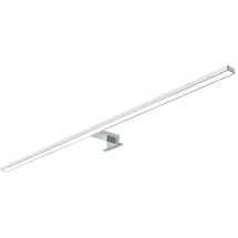 Kalb Material Für Möbel kalb 80cm LED Badleuchte Badlampe Spiegellampe Spiegelleuchte 230V warmweiß, silbergrau