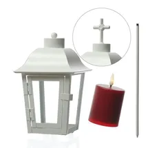 MARELIDA Laterne mit Mini LED Kerze mit 2 wechselbaren Spitzen/Erdspieß -...