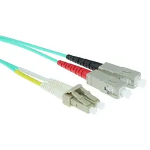 Act RL8622 Glasfaser Patchkabel duplex with LC and SC connectors (22 m), 2x 2x Aqua-Farbe