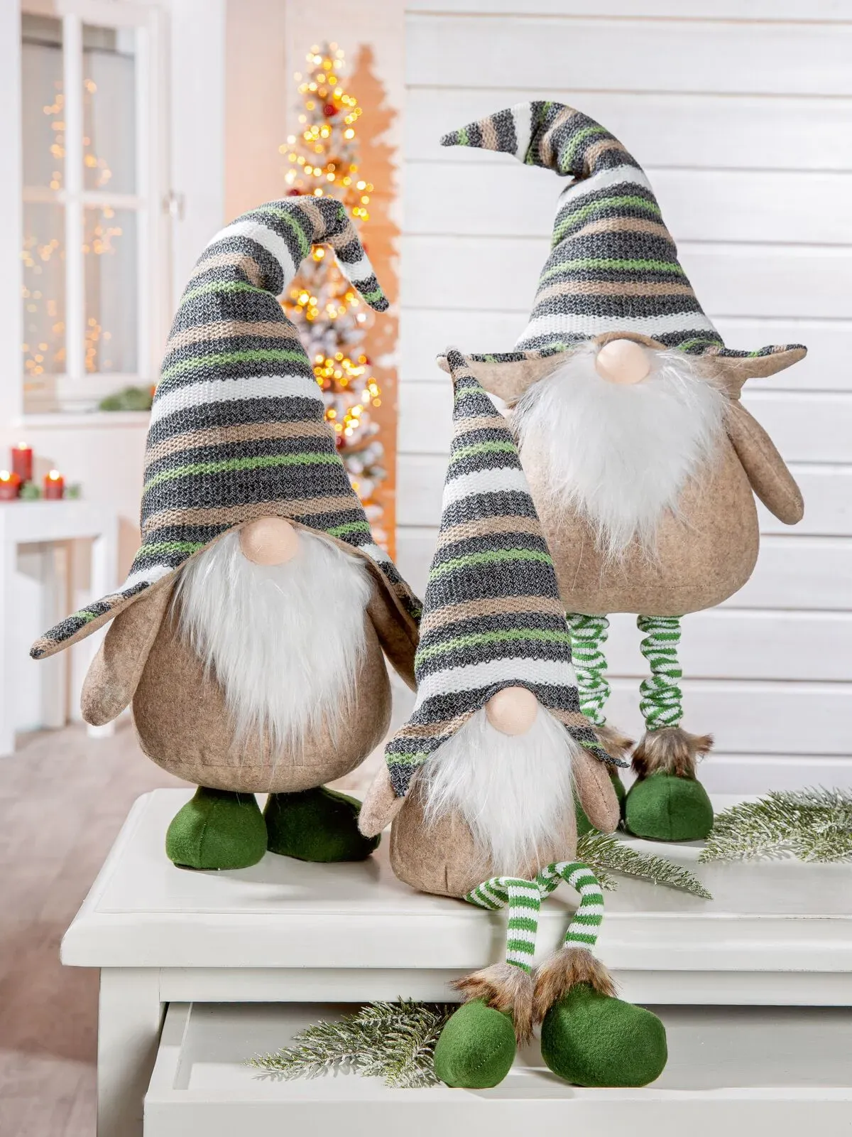 Deko Kantensitzerfigur Wichtel Lennard 35cm