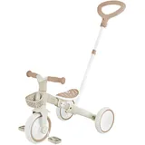 GLOBBER Dreirad für Kinder Learning Trike 3in1 Plus Eco taupe