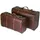 HMF Schatztruhe 47 x 22 x 35 cm 2-tlg. braun