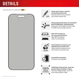 Displex Privacy Panzerglas für Apple iPhone 17 Pro