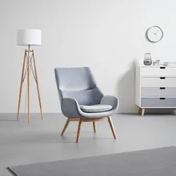 Relaxsessel Felia ca. 71x92,5x79cm Samt Hellgrau