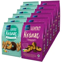 Biscoteria Schoko- oder Kaffeekränzel 250 g, verschiedene Sorten, 12er Pack