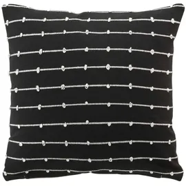 Douceur d'intérieur Zierkissen 45 x 45 cm Schwarz