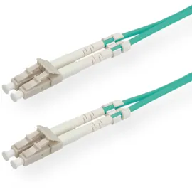 Value LWL-Kabel 50/125μm OM3, LC/LC, LSOH, türkis, 2 m