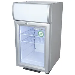 Gastro-Cool - Displaykühlschrank - klein - silber/weiß - power LED - GCDC25