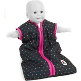 Bayer Chic 2000 Puppenbettzeug Puppen-Schlafsack Dots blau/pink 792 12