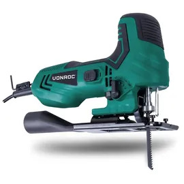 VONROC Stichsäge elektrisch 550W - Pendelhubstichsäge mit Staubabsaugung, variable Schnittwinkel & Geschwindigkeit - inkl. 1 Sägeblatt