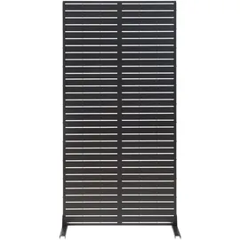 casa.pro Trolu Raumteiler 200 x 100 x 50 cm Schwarz