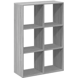 vidaXL Bücherregal 69,5 x 29 x 103,5 cm Grau