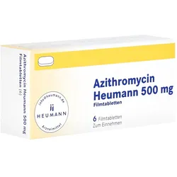 AZITHROMYCIN Heumann 500 mg Filmtabletten 6 St