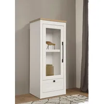 OTTO home Vitrine Ismund 49 x 39 x 121 cm Transparent/Weiß