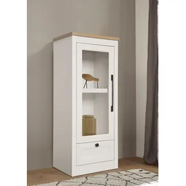 OTTO home Vitrine Ismund 49 x 39 x 121 cm Transparent/Weiß