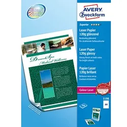 AVERY Zweckform Fotopapier 1198 DIN A4 glänzend 120 g/qm 200 Blatt