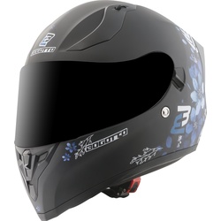 Bogotto H128 Fiori Helm, schwarz-blau, Größe XS für Frauen