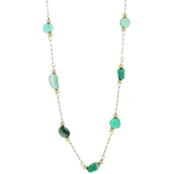 Kette mit Anhänger ADELIA ́S, gold, Halsketten, Damen, unbekannt, Edelstahl