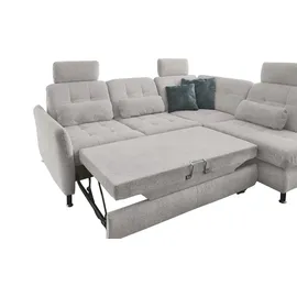 Lounge Collection Eckcouch Mikrofaser 2-Sitzer Grau
