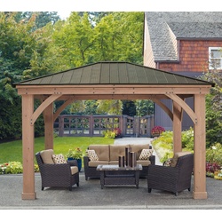 Westmann Holz Pavillon Devon 1214 | Natur | 427x366x317 cm