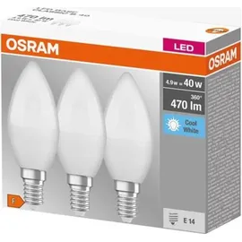 Osram LED-Lampe E14 4,9 W neutralweiß 3 St.