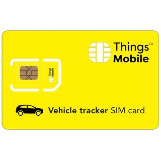 SIM-Karte für GPS Tracker für Fahrzeuge - Things Mobile - mit weltweiter Netzabdeckung und Mehrfachanbieternetz GSM/2G/3G/4G. Ohne Fixkosten und ohne Verfallsdatum. 60 € Guthaben inklusive