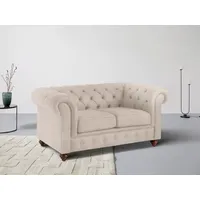Home Affaire Chesterfield-Sofa »Chesterfield 2-Sitzer B/T/H: 150/89/74 cm«, mit hochwertiger Knopfheftung, auch in Leder