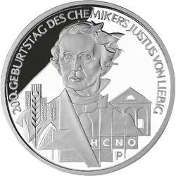 Bund 10 Euro Justus Liebig 2003 st