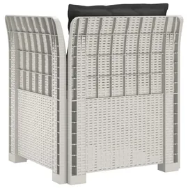 vidaXL 1-Sitzer Sessel 1 x 1 x 1 cm weiß