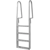 Steg-/Poolleiter 4-stufig Aluminium 167 cm - Silber