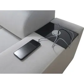 Kaiser Bequemes Ecksofa mit Schlaffunktion MORENA I Mini Uttario Velvet Rosa Rechts