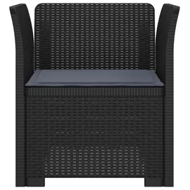 vidaXL 1-Sitzer Sessel 1 x 1 x 1 cm grau