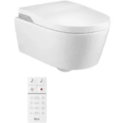 Dusch-WC, spülrandlos, weiß trend4YOU 3.0, Anschluss hinter Keramik