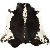 KUHFELL online & NOMAD Fellteppich KUHFELL RINDERFELL TEPPICH SCHWARZ WEIß ca. 220 x 190 cm XL, Farbecht, Rutschfest, Schmutzabweisend, Fußbodenheizung geignet