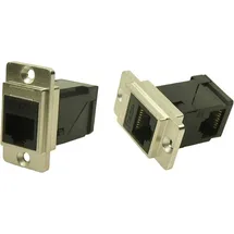 Cliff Raft Metal Dualslim Cat5e Csk Cp30751m Adapter, Einbau Nickel, Schwarz 1St.