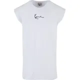 Karl Kani KM212-001-1 Small Signature Sleeveless Tee in Weiß, Größe L