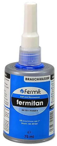 FERMITAN Brauchwasser Dichtmittel - für Kalt- und Warmwasserkreisläufe - Flasche 75 ml ** 100ml/16,92 EUR